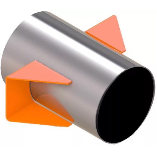 Опора вертикальных трубопроводов 1220-ВП-А2 1220х10х400х450 мм ОСТ 36-146-88 в Оренбурге

