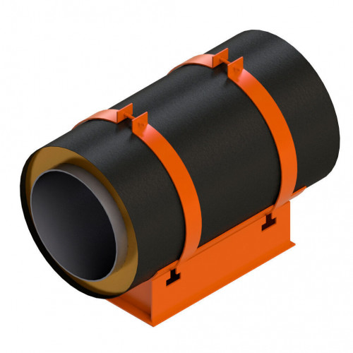 Опора скользящая хомутовая для труб в ППУ изоляции 313 ТС-008.012 89х160 мм Серия 313.ТС-008.000