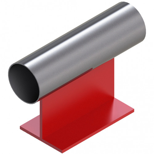 Опора неподвижная приварная тавровая для тепловых сетей исп. АС21 ВСт3 76х170х150 мм ОСТ 36-146-88 2,2 кг