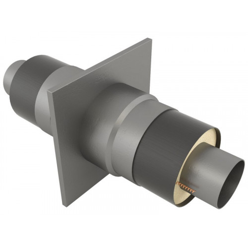 Опора неподвижная щитовая в оцинкованной ППУ изоляции для отопления 17Г1С 720х875х1100х2000 мм ГОСТ 30732-2006