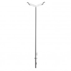 Опора освещения силовая граненая фланцевая круглая МС-0,7-8 Ст3сп5 100х305х8 мм