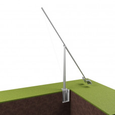 Опора освещения складывающаяся граненая фланцевая квадратная ОМСК-6 Ст3сп5 60х136х6 мм