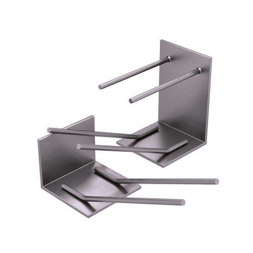 Закладная деталь для железобетонных конструкций оцинкованная МН132-4 250х180х30 мм Серия 1.400-15 Выпуск 1